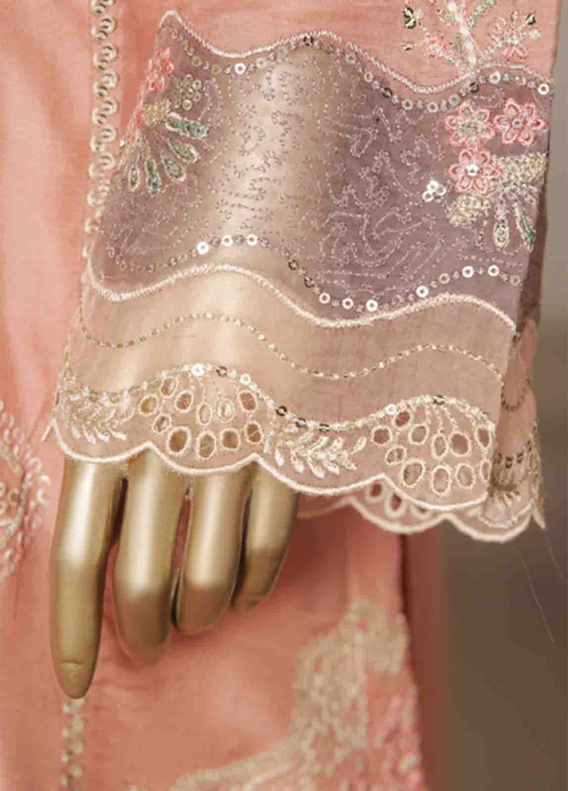 Bin Saeed Fabric - RTCS-0103 R-065- 3 Piece Luxury Embroidered Stitched Suit