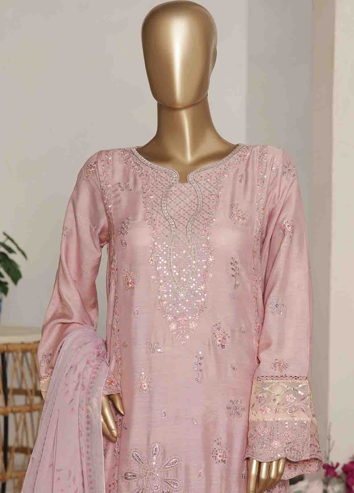 RTCS-0106 R-065- 3 Piece Luxury Embroidered Stitched Suit