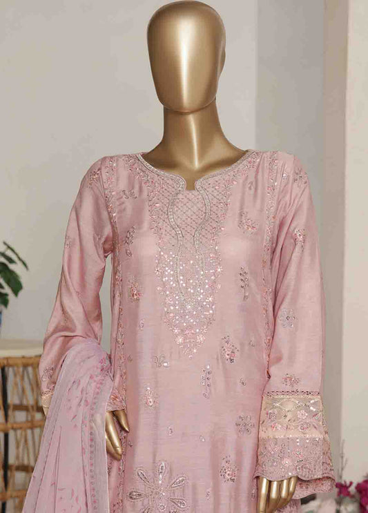 Bin Saeed Fabric - RTCS-0106 R-065- 3 Piece Luxury Embroidered Stitched Suit