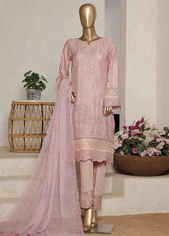 Bin Saeed Fabric - RTCS-0106 R-065- 3 Piece Luxury Embroidered Stitched Suit