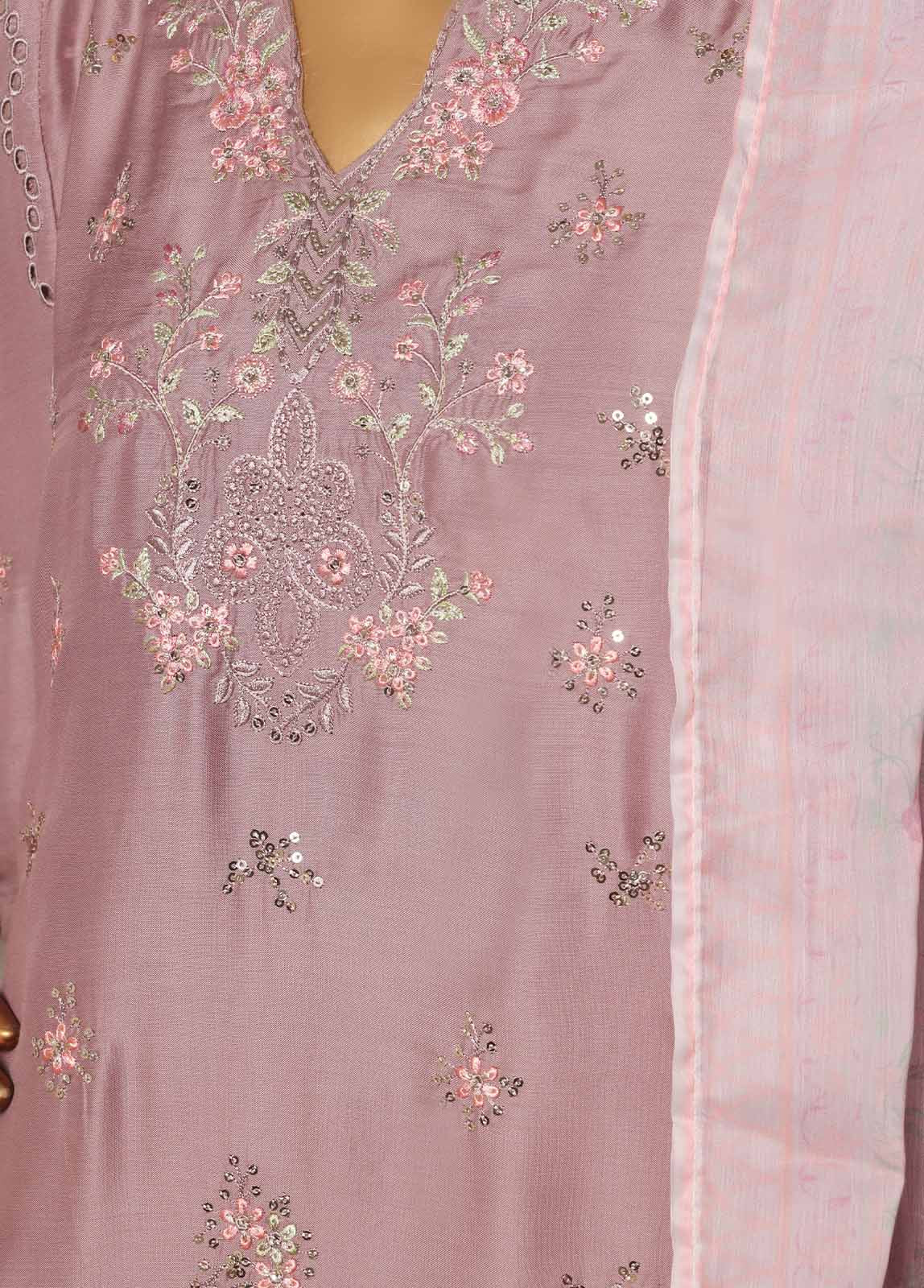 Bin Saeed Fabric - RTCS-0107-CS R-65- 3 Piece Luxury Embroidered Stitched Suit