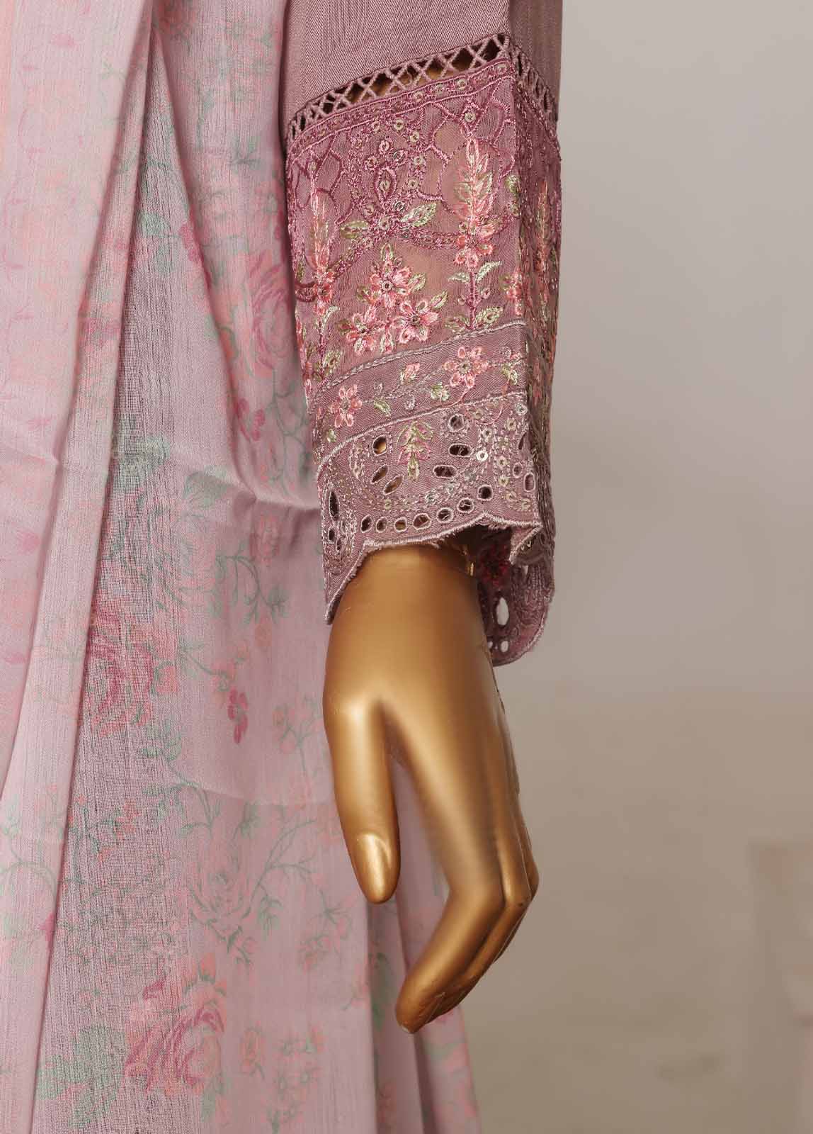 Bin Saeed Fabric - RTCS-0107-CS R-65- 3 Piece Luxury Embroidered Stitched Suit