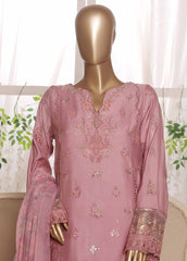 RTCS-0109 R64- 3 Piece Embroidered Stitched Suit