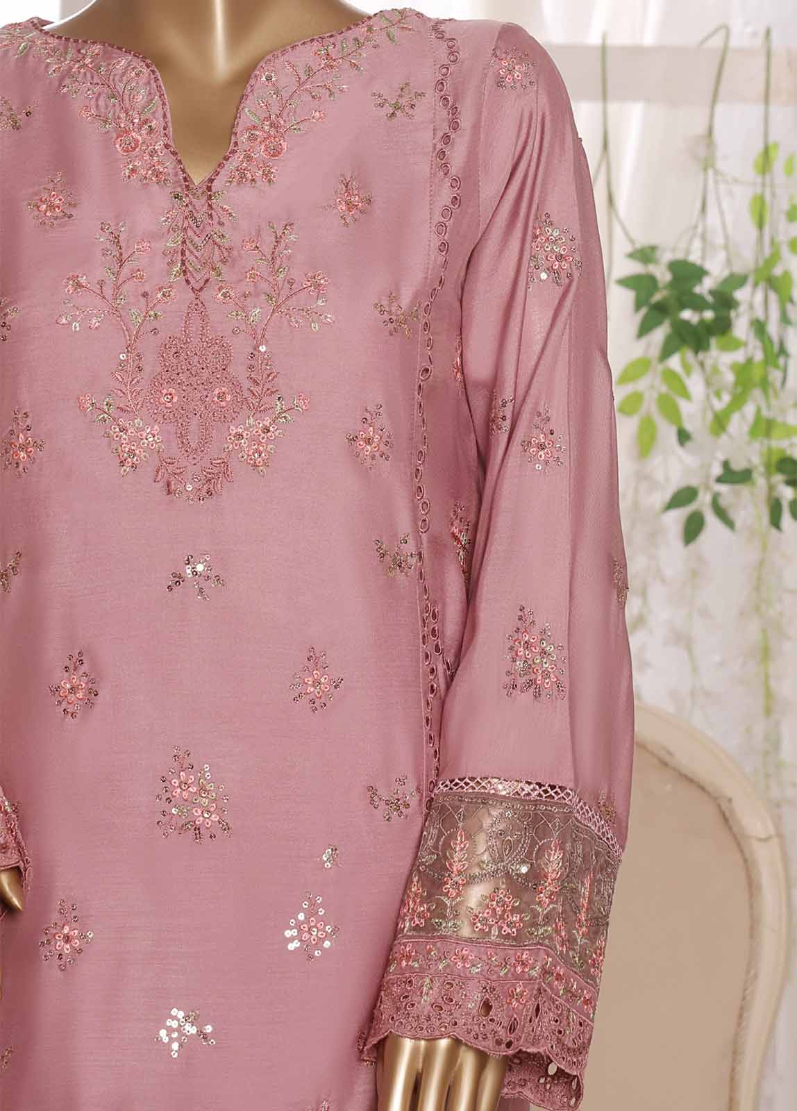 Bin Saeed Fabric - RTCS-0109 R64- 3 Piece Embroidered Stitched Suit