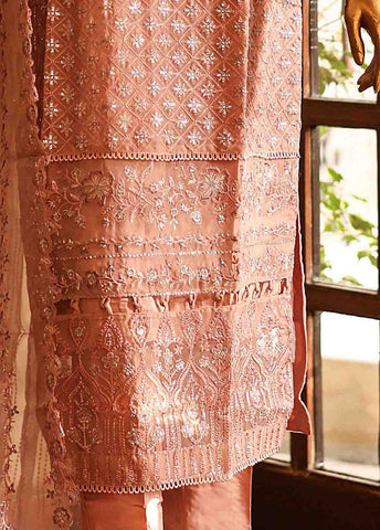 Bin Saeed Fabric - RTS-002 - 3 Piece Embroidered Organza