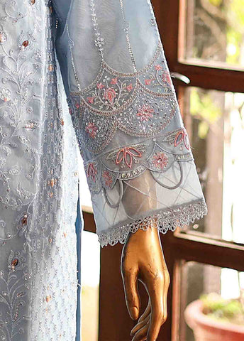 Bin Saeed Fabric - RTS-003- 3 Piece Embroidered Organza