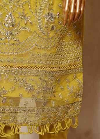 Bin Saeed Fabric - RTS-003 A- 3 Piece Embroidered Organza