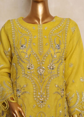 Bin Saeed Fabric - RTS-003 A- 3 Piece Embroidered Organza