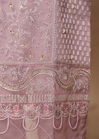 Bin Saeed Fabric - RTS-003 B- 3 Piece Embroidered Organza