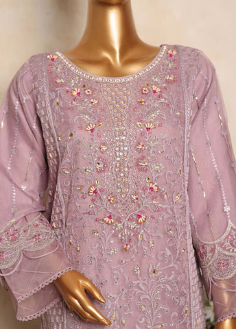 Bin Saeed Fabric - RTS-003 B- 3 Piece Embroidered Organza