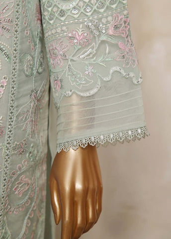 Bin Saeed Fabric - RTS-005- 3 Piece Embroidered Organza