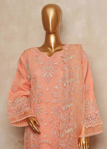 Bin Saeed Fabric - RTS-005 B- 3 Piece Embroidered Organza