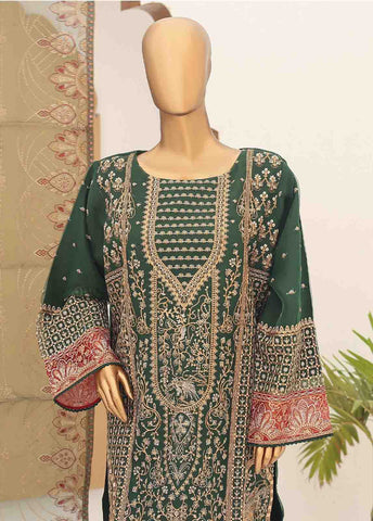 Bin Saeed Fabric - RTS-006- 3 Piece Embroidered Organza