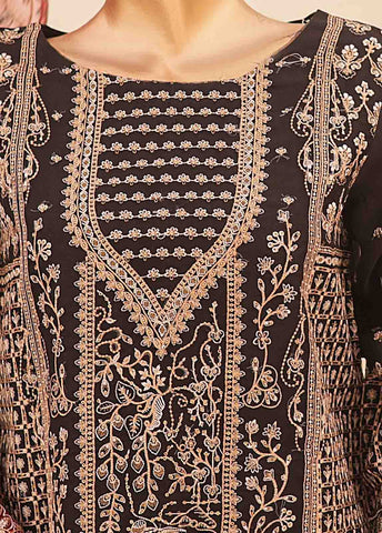 Bin Saeed Fabric - RTS-006 E- 3 Piece Embroidered Organza