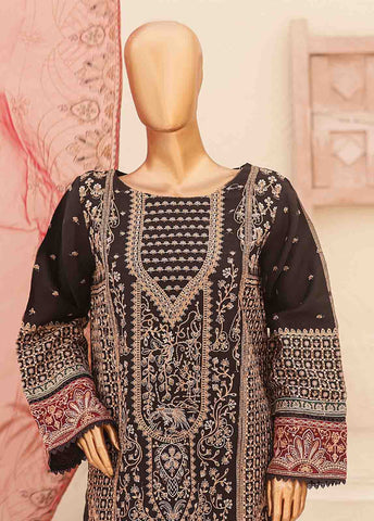 Bin Saeed Fabric - RTS-006 E- 3 Piece Embroidered Organza