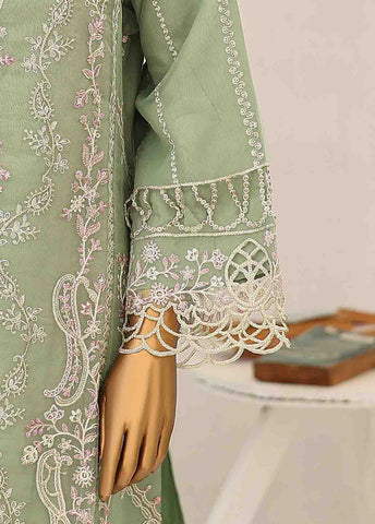 Bin Saeed Fabric - RTS-007 J R72 - 3 Piece Embroidered Organza