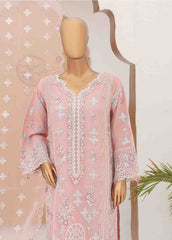 RTS-012- 3 Piece Embroidered Organza