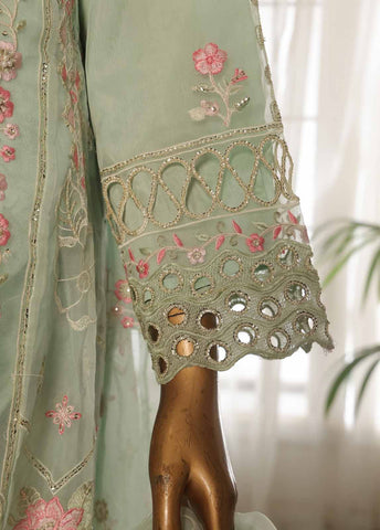 RTS-0152 F- 3 Piece Organza Stitched Suit