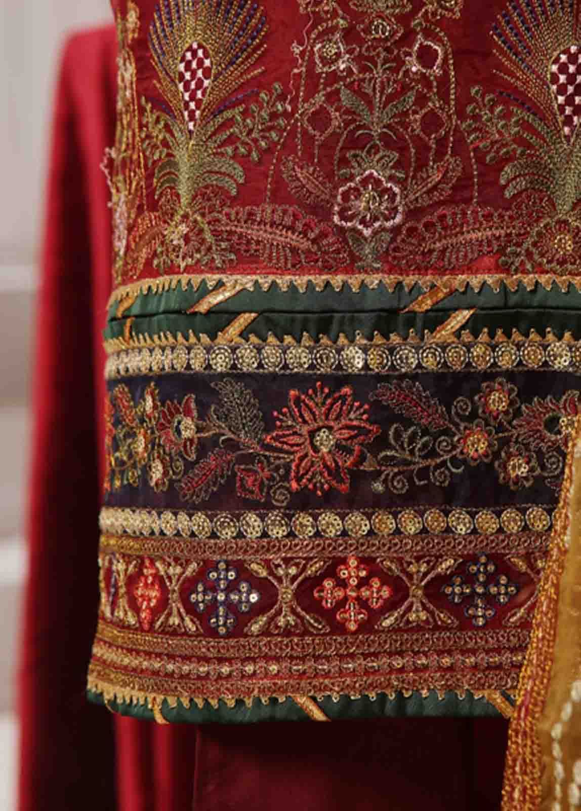 Bin Saeed Fabric - RTS-014 A- 3 Piece Embroidered Organza