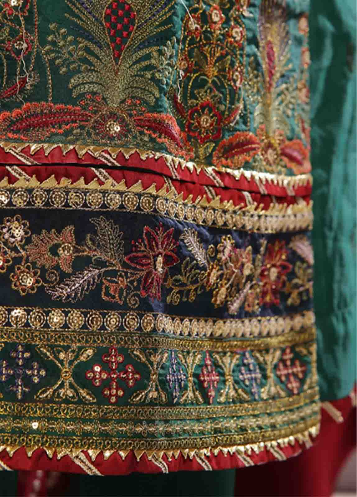 Bin Saeed Fabric - RTS-014 B- 3 Piece Embroidered Organza