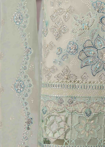 Bin Saeed Fabric - RTS-015 B- 3 Piece Embroidered Organza