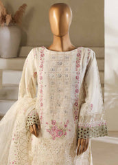 RTS-0017 M- 3 Piece Organza Stitched Suit