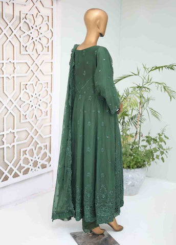 Bin Saeed Fabric - RTSC-002 - 3 Piece Embroidered Chiffon Frock