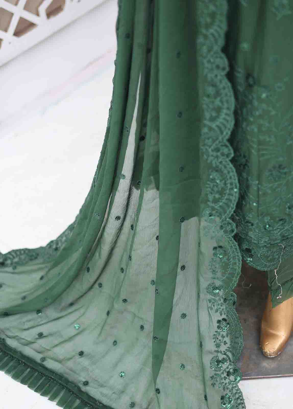 Bin Saeed Fabric - RTSC-002 - 3 Piece Embroidered Chiffon Frock