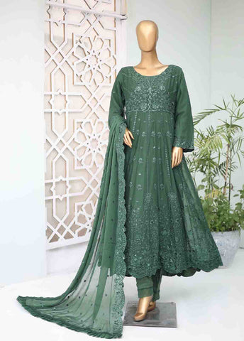 Bin Saeed Fabric - RTSC-002 - 3 Piece Embroidered Chiffon Frock