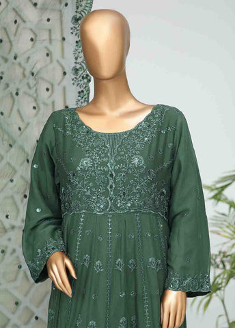 Bin Saeed Fabric - RTSC-002 - 3 Piece Embroidered Chiffon Frock
