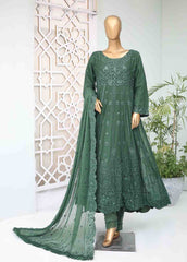 RTSC-002 - 3 Piece Embroidered Chiffon Frock