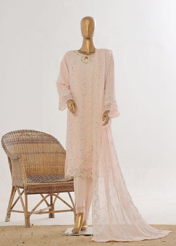 Bin Saeed Fabric - RTSC-006 H- 3 Piece Chiffon Stitched Suit