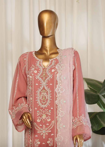 Bin Saeed Fabric - RTSC-007- 3 Piece Chiffon Stitched Suit