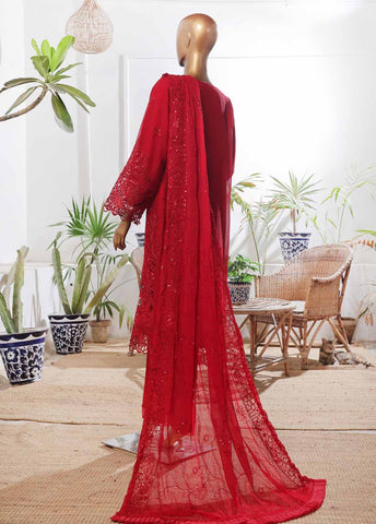Bin Saeed Fabric - RTSC-008- 3 Piece Chiffon Stitched Suit