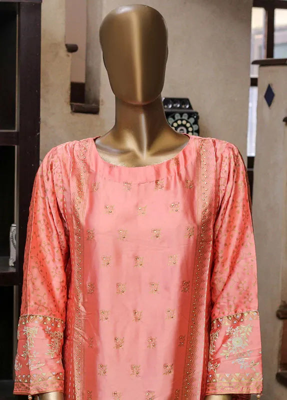 Bin Saeed Fabric - SB-0001 - 1 Piece Block Printed Silk Kurta