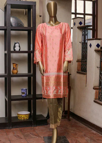 Bin Saeed Fabric - SB-0001 - 1 Piece Block Printed Silk Kurta