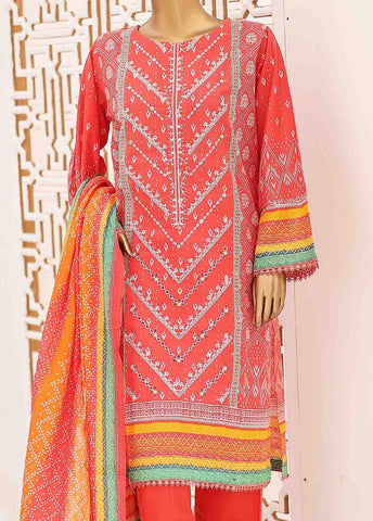 Bin Saeed Fabric - SEMB-040- 3 Piece Cotton Embroidered Suit