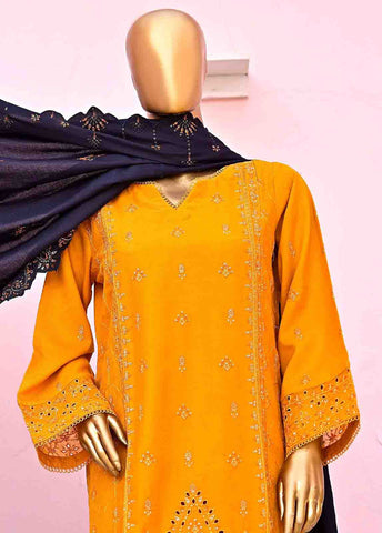 Bin Saeed Fabric - SFB-001-3 Piece Linen Embroidered collection