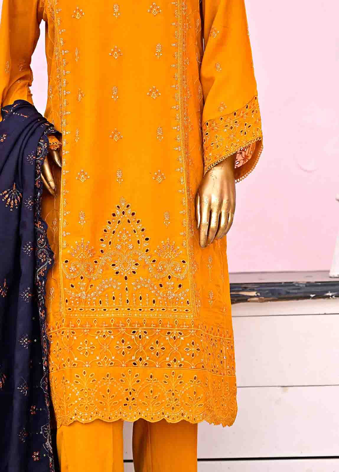 SFB-001-3 Piece Linen Embroidered collection