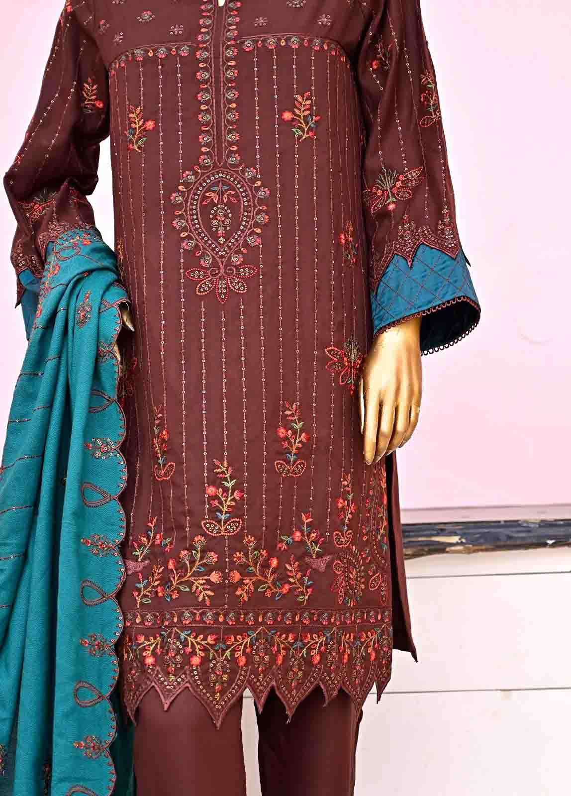 SFB-002-3 Piece Linen Embroidered collection