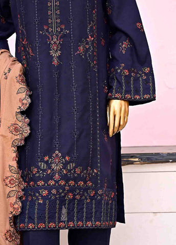 Bin Saeed Fabric - SFB-006-3 Piece Linen Embroidered collection