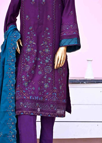 Bin Saeed Fabric - SFB-015-3 Piece Linen Embroidered Parinaz collection
