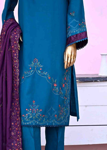 Bin Saeed Fabric - SFB-016-3 Piece Linen Embroidered collection