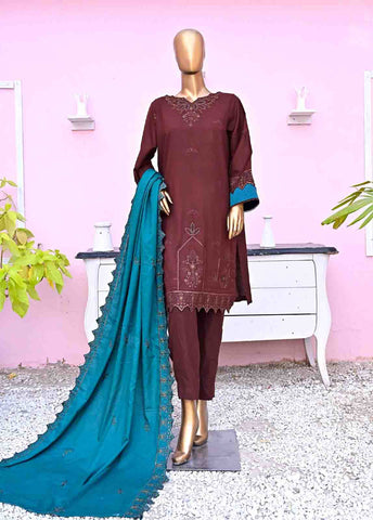 SFB-017-3 Piece Linen Embroidered collection