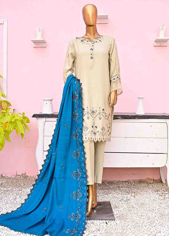 SFB-019-3 Piece Linen Embroidered collection