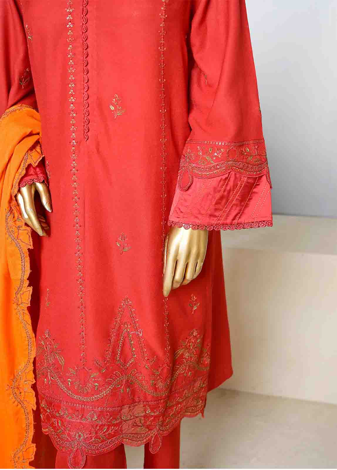 SFB-021-3 Piece Linen Embroidered collection