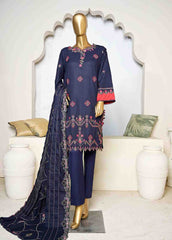 SFB-023-3 Piece Linen Embroidered collection