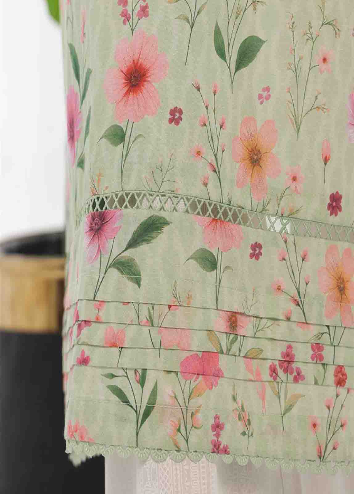 Bin Saeed Fabric - SM-0101- 3 Piece Printed Stitched Suit