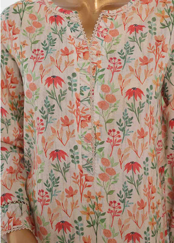 Bin Saeed Fabric - SM-0107- 3 Piece Printed Stitched Suit