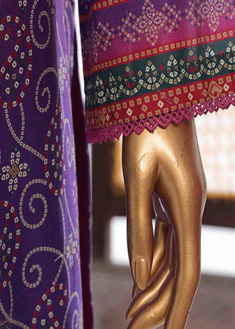 Bin Saeed Fabric - SM-0121- 3 Piece Printed Stitched Suit